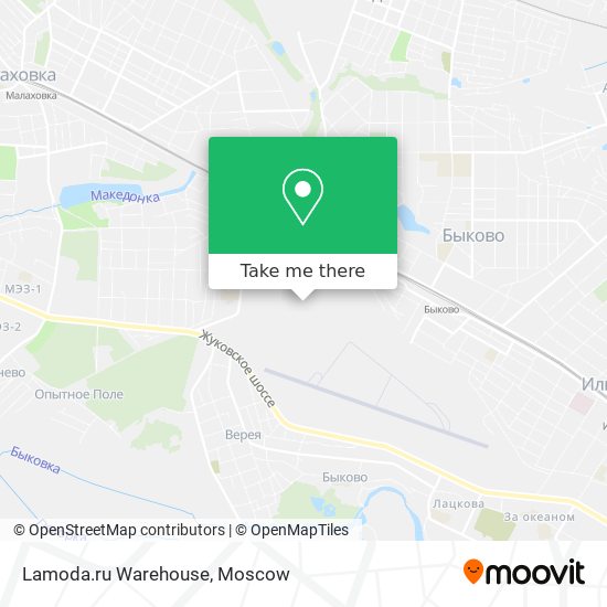 Lamoda.ru Warehouse map