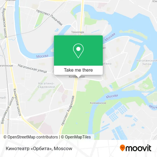 Кинотеатр «Орбита» map