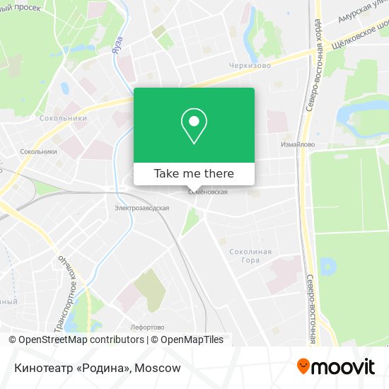 Кинотеатр «Родина» map