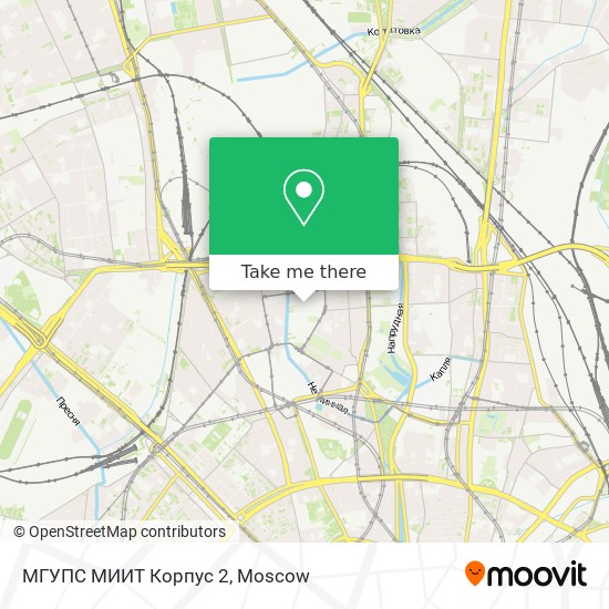 МГУПС МИИТ Корпус 2 map