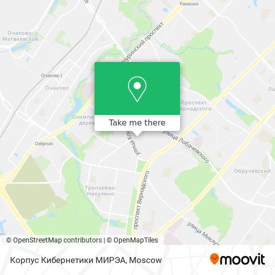 Корпус Кибернетики МИРЭА map