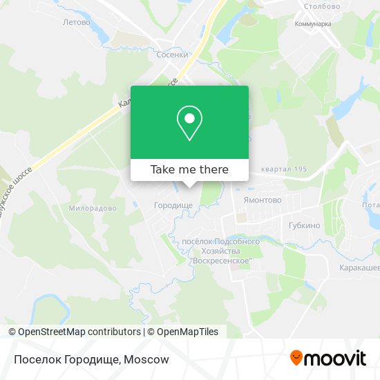 Поселок Городище map