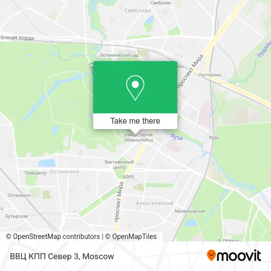 ВВЦ КПП  Север 3 map