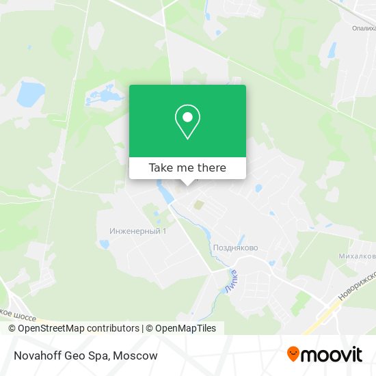 Novahoff Geo Spa map