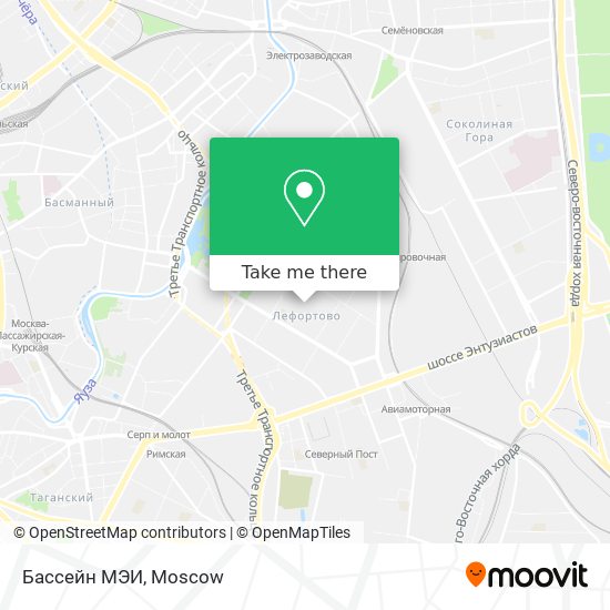 Бассейн МЭИ map