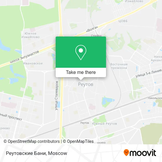 Реутовские Бани map