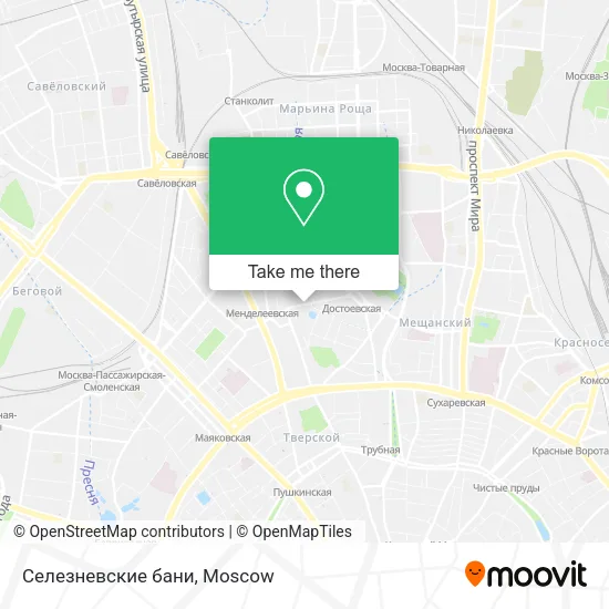 Селезневские бани map