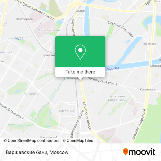 Варшавские бани map