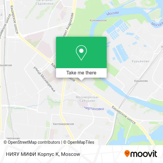 НИЯУ МИФИ Корпус  К map