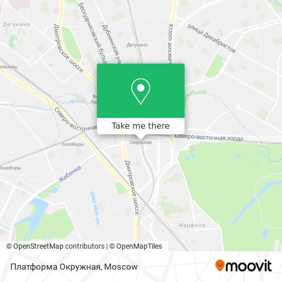 Платформа Окружная map