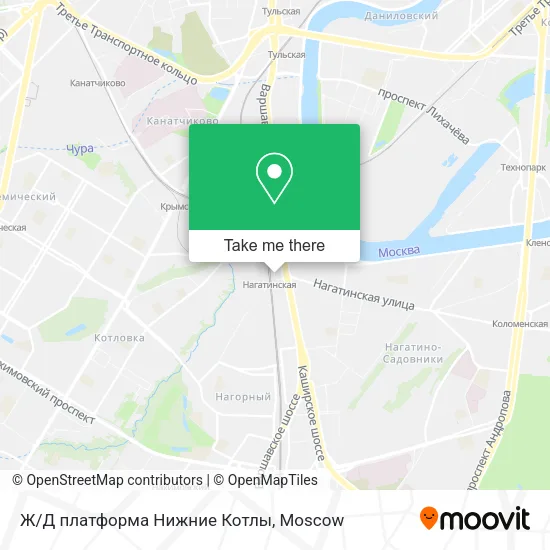 Ж/Д платформа Нижние Котлы map
