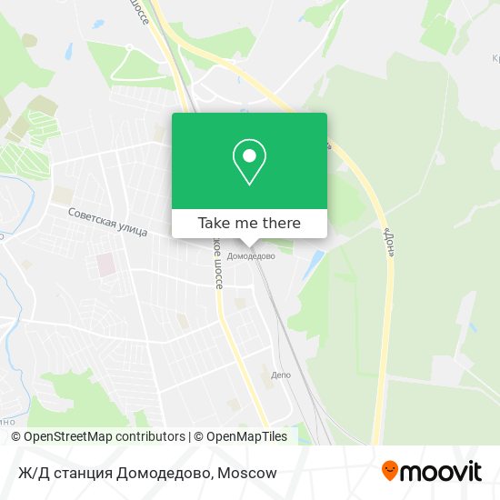 Ж/Д станция Домодедово map