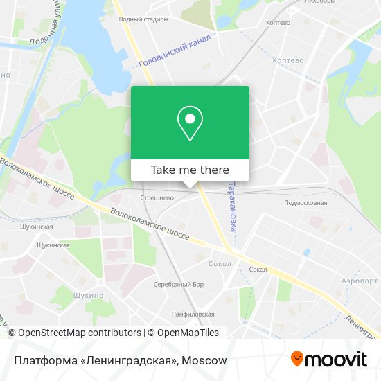 Платформа «Ленинградская» map