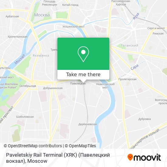 Paveletskiy Rail Terminal (XRK) (Павелецкий вокзал) map