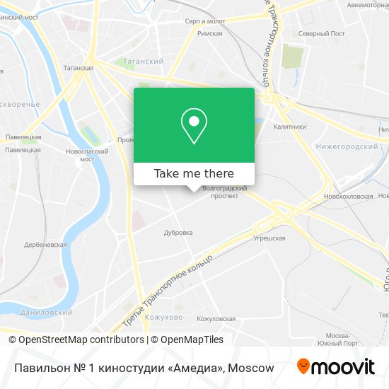 Павильон № 1 киностудии «Амедиа» map