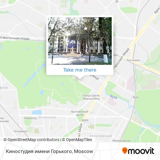 Киностудия имени Горького map