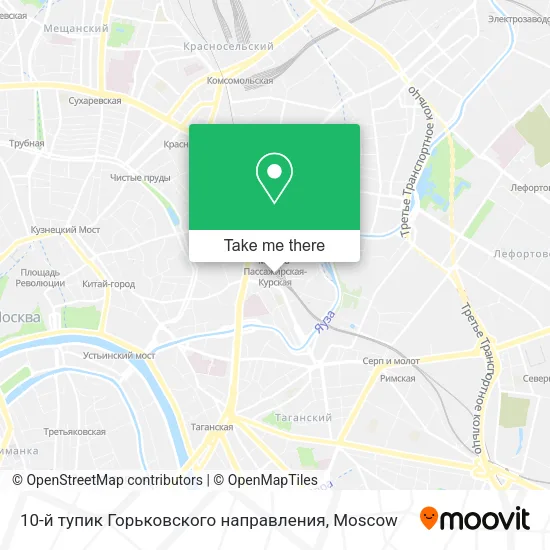 10-й тупик Горьковского направления map