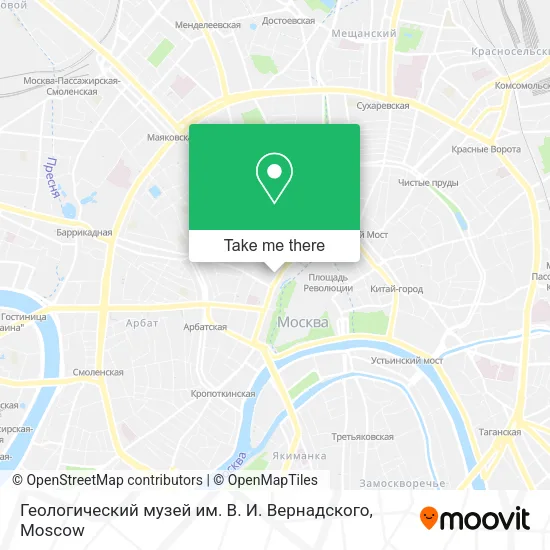 Геологический музей им. В. И. Вернадского map