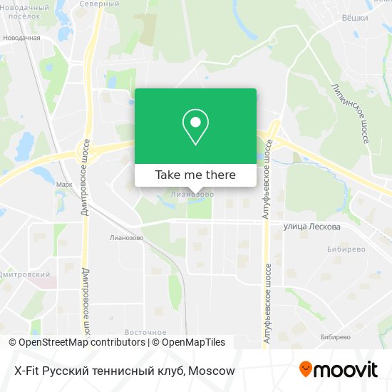 X-Fit Русский теннисный клуб map