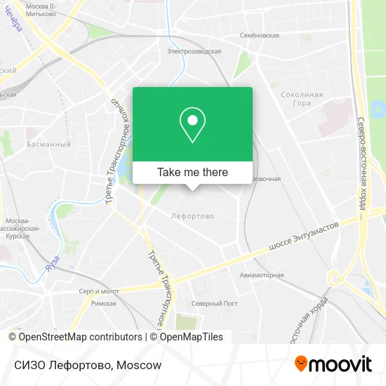 СИЗО Лефортово map