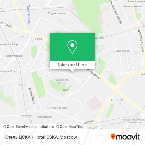 Отель ЦСКА / Hotel CSKA map