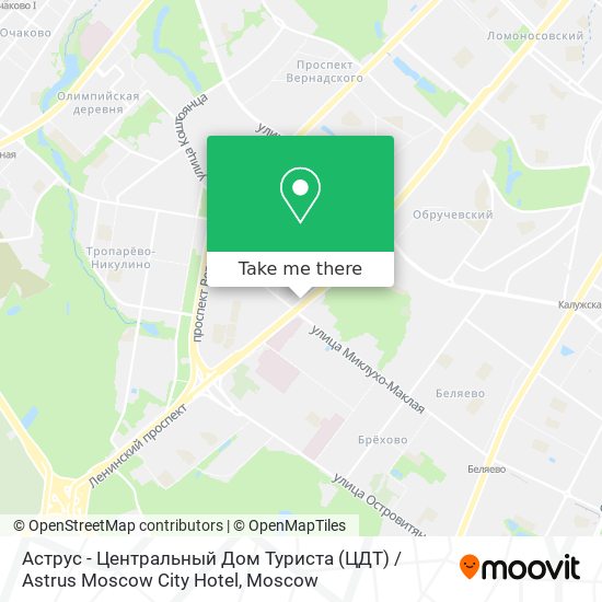 Аструс - Центральный Дом Туриста (ЦДТ) / Astrus Moscow City Hotel map