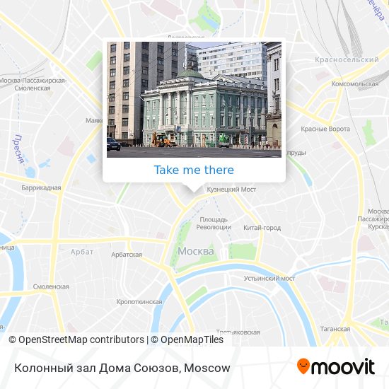 Колонный зал Дома Союзов map