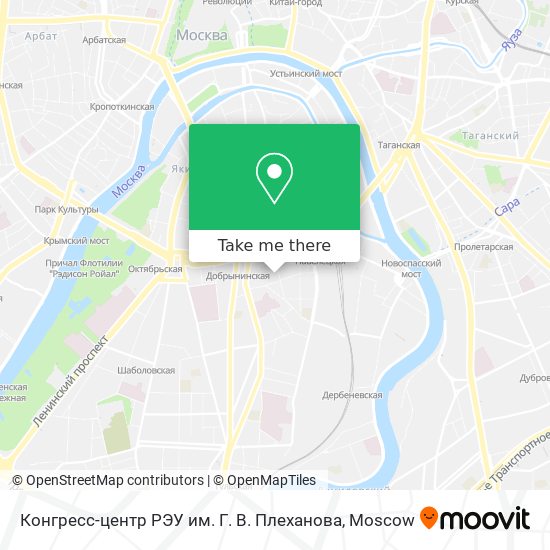 Конгресс-центр РЭУ им. Г. В. Плеханова map