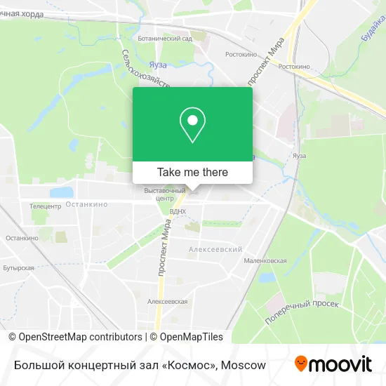 Большой концертный зал «Космос» map