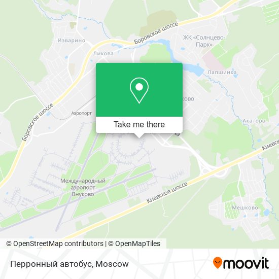 Перронный автобус map