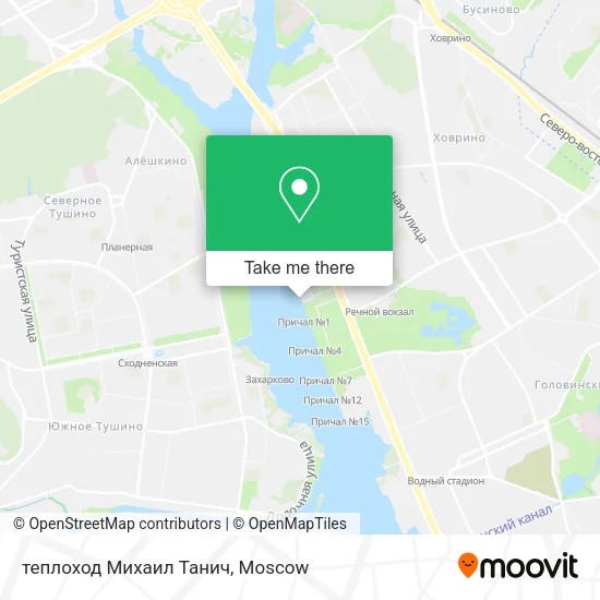 теплоход  Михаил Танич map