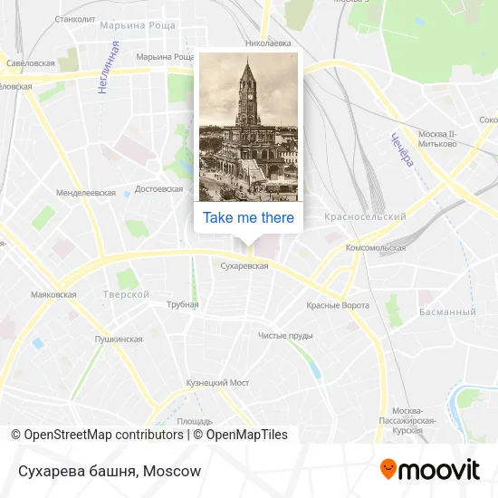 Сухарева башня map