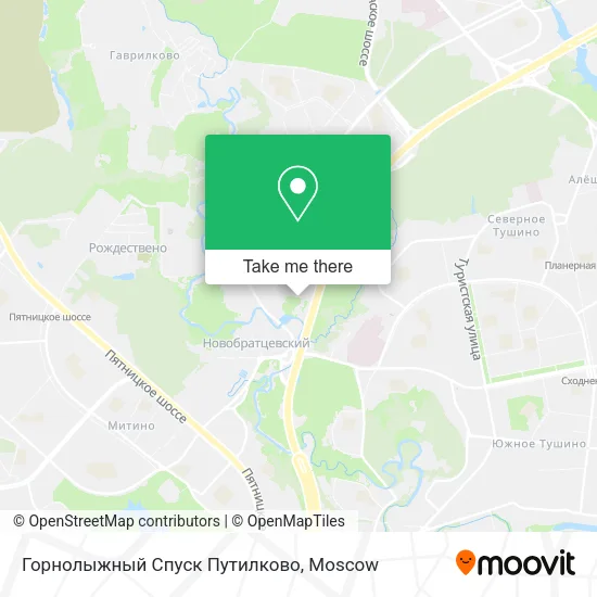 Горнолыжный Спуск Путилково map
