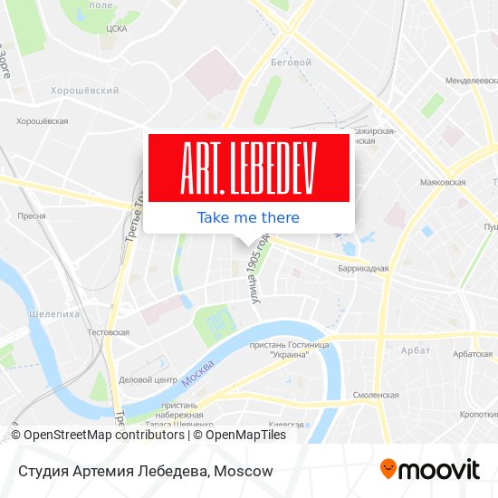 Студия Артемия Лебедева map