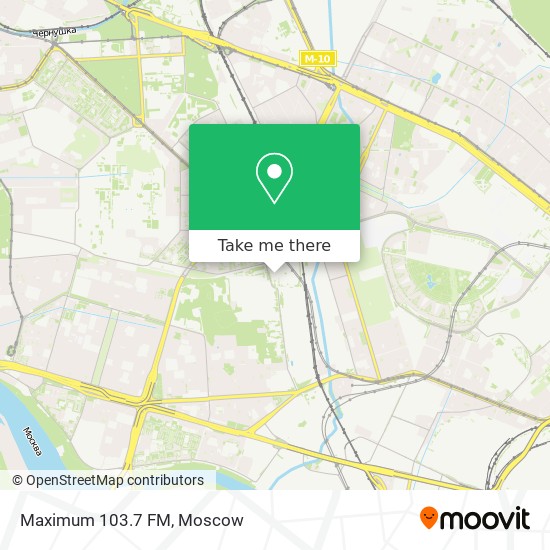 Maximum 103.7 FM map