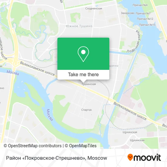 Район «Покровское-Стрешнево» map