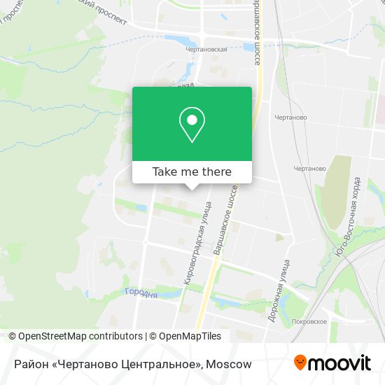 Район «Чертаново Центральное» map