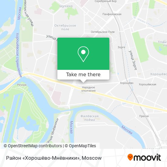 Район «Хорошёво-Мнёвники» map