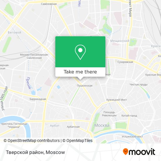 Тверской район map