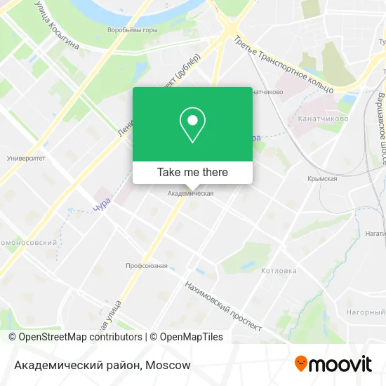 Академический район map