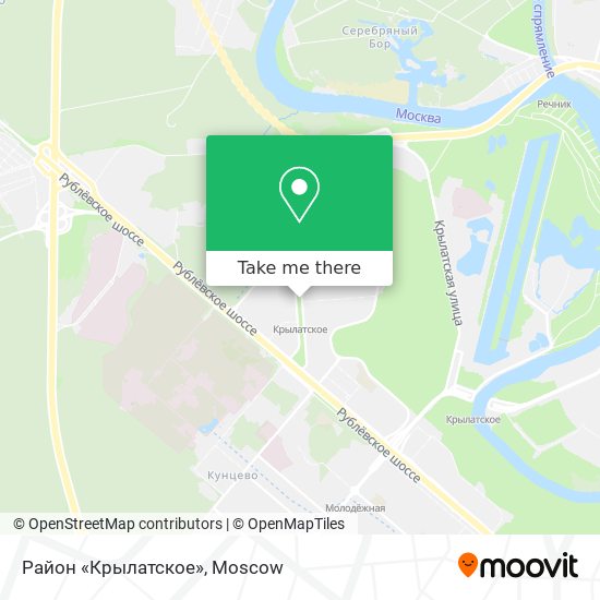 Район «Крылатское» map