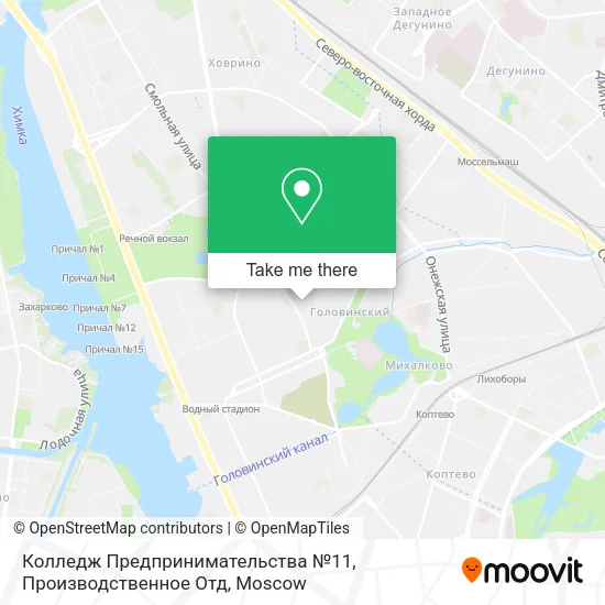 Колледж Предпринимательства №11, Производственное Отд map