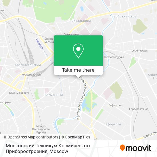 Московский Техникум Космического Приборостроения map