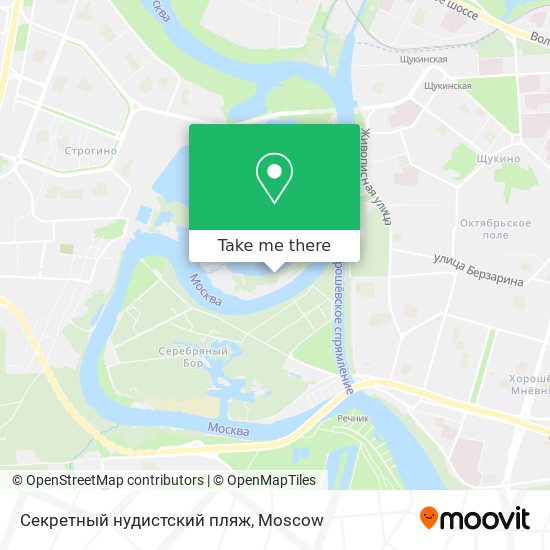 Секретный нудистский пляж map