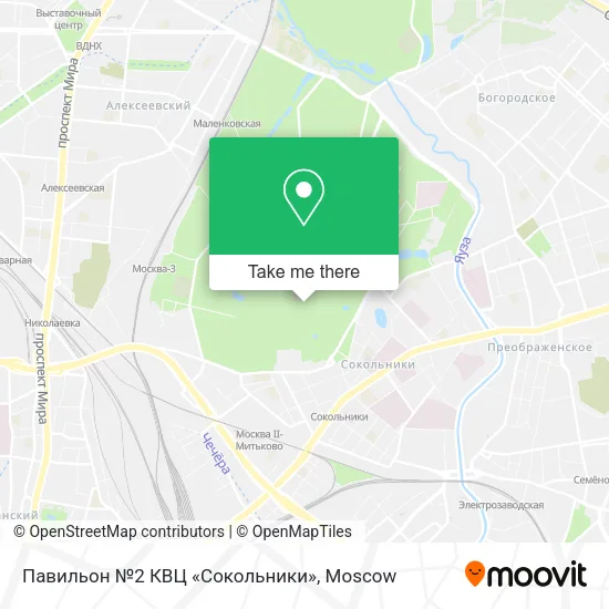 Павильон №2 КВЦ «Сокольники» map