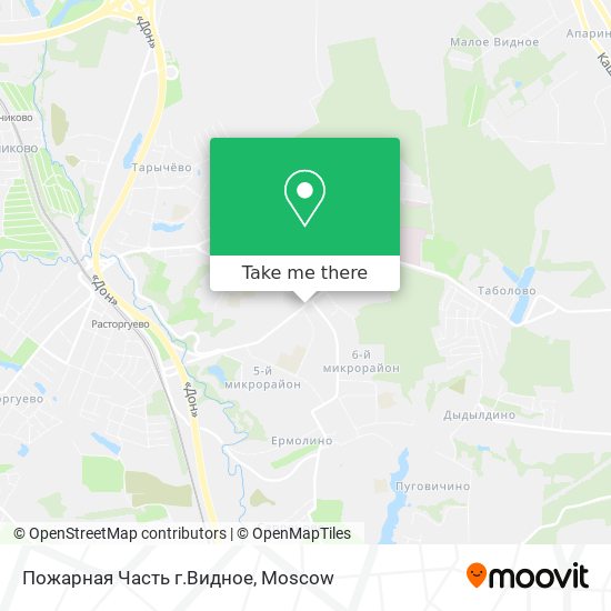 Пожарная Часть г.Видное map