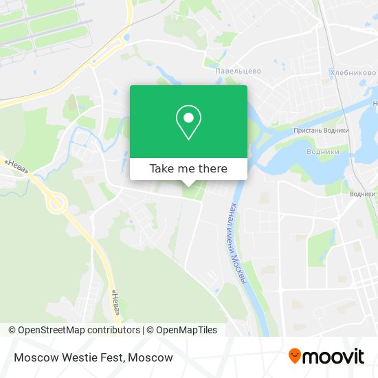 Moscow Westie Fest map