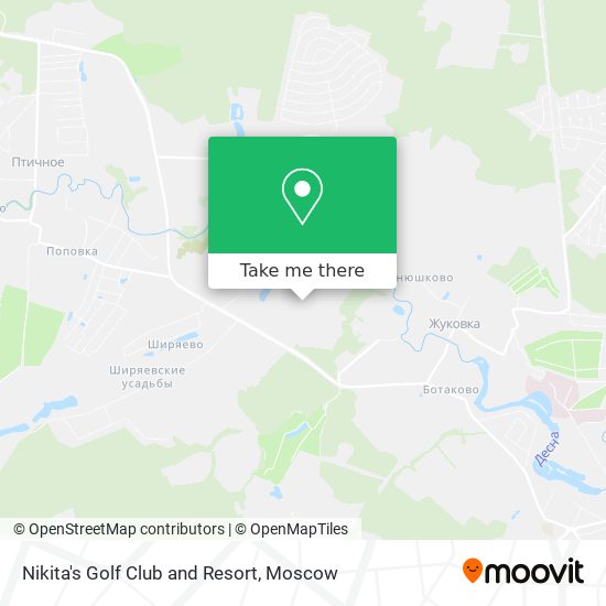 Nikita's Golf Club and Resort map