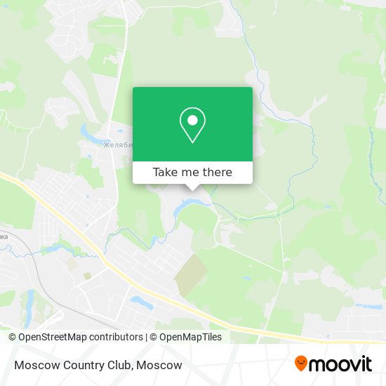 Moscow Country Club map