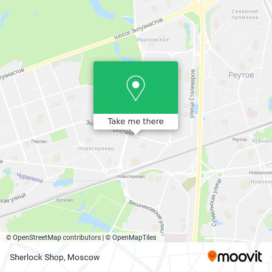 Sherlock Shop map